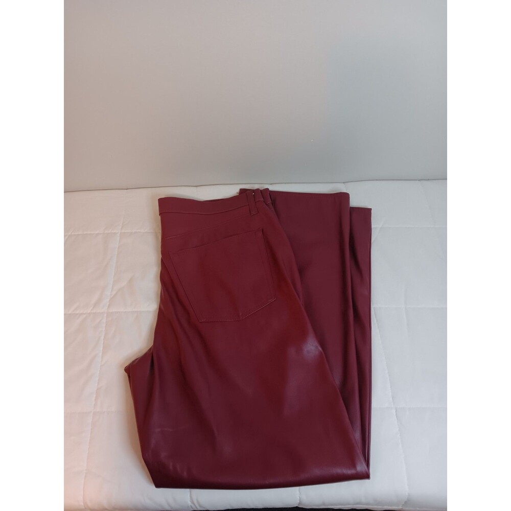 Universal Thread Women's Faux Leather Mid Rise 90s Baggy Pants Size 14 New